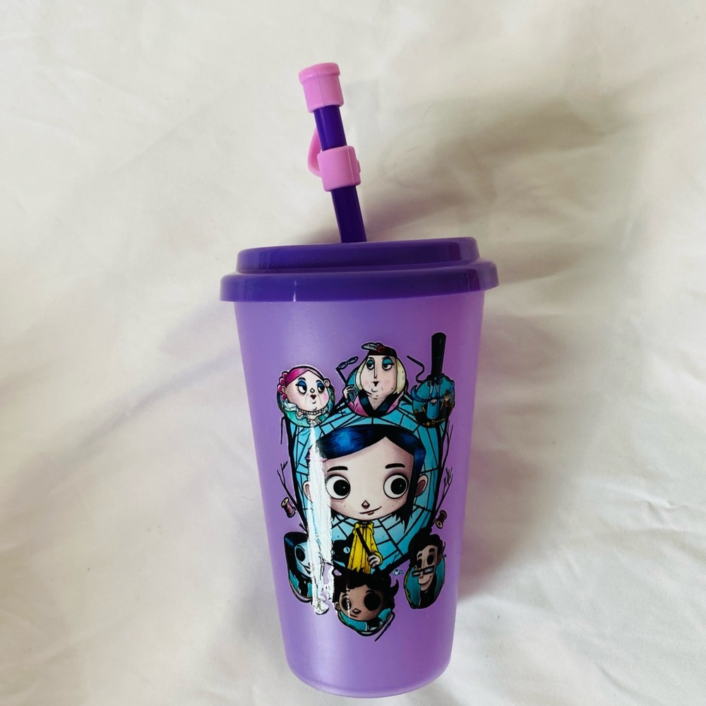Purple Kids Character Tumbler with Straw